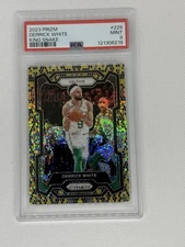 2023-24 Panini Prizm Derrick White #229 King Snake Prizm SSP PSA 9 POP 1
