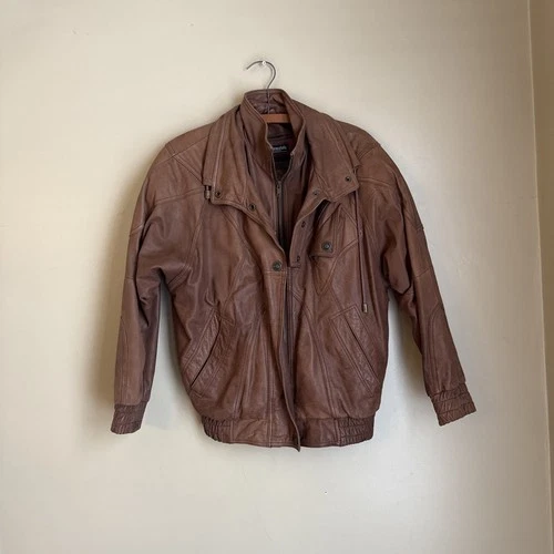 Genuine Leather Bomber JacketAdventure bound thinsulate Men's S With Liner