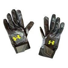 Under Armour Black and Neon Yellow Sports Gloves