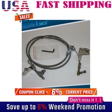 New 727 Stainless Braided Kickdown Cable Detent Mopar Transmission Fits Chrysle!