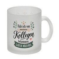 Glas Tasse Kollegen Spruch - Humorvoller Becher FüRs BüRo Mit Spruch: Glaub Die