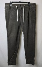 Vuori Optimist Mens XLarge XL Corduroy Pants Drawstring Elastic Waist Gray V440
