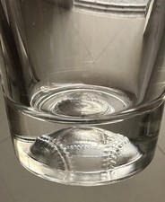 Heavy Base Highball Glass 12-14oz Baseball Stitch Bottom Barware Collins