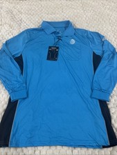 AT&T Men's Dry Fit Polo Shirt Size Large Tall Long Sleeve UHV Tech NWT