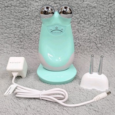 NuFACE Trinity Microcurrent Toning Device Green Mojito with Eye & Lip Accessory 