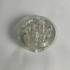 Vintage Clear Glass Flower Frog 