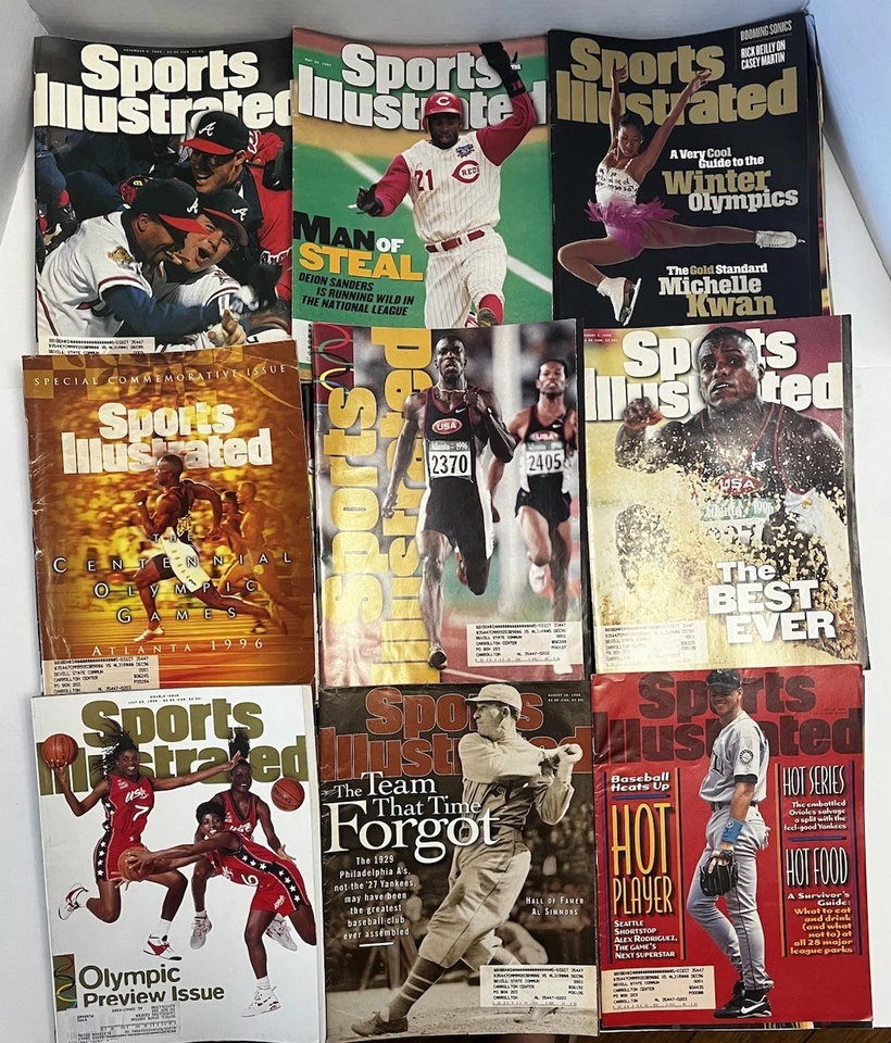 Lote de 46 revistas Sports Illustrated y 4 ESPN de colección años 90 Gretzky Tyson Deon Foto 4 de 4