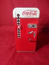 Coca-Cola 1995 Vintage Cast Metal Vending Machine Coin Bank (See Pics)