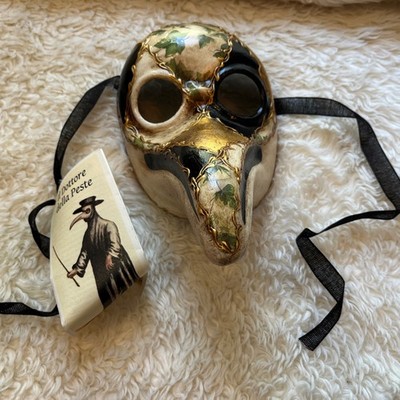 Vtg Ca Macana Signed Venetian Carnival Mask Italy With Tag