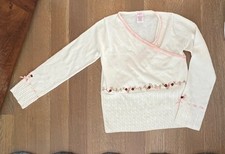 Gymboree FOX TROT Vintage EUC 9 Floral faux wrap sweater