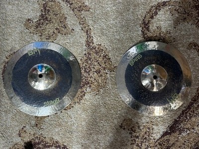 Stagg 10'' Black Metal Rock Hi-Hat - Pair
