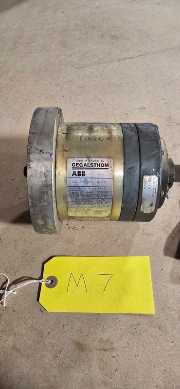ABB GEC Alsthom ABB DC Motor AXEM 4-419545 F9M4H FD 57299 with FDF9T 57270 Tacho