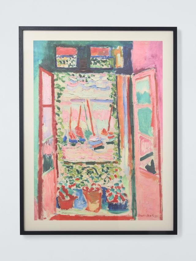 John Lewis Henri Matisse 'The Open Window - Collioure' Print 82 x 62cm (Damage)