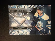 2022-23 Upper Deck Black Diamond Debut Relics Kent Johnson Rookie #DD-KJ