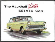 Vauxhall Victor Estate F-Series 1958 UK Market Foldout Sales Brochure