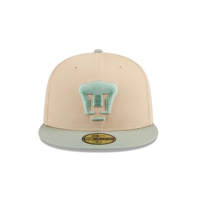 New Era 59Fifty Liga MX Pumas UNAM Ivory Gray Under Visor - NWT - 7 3/4