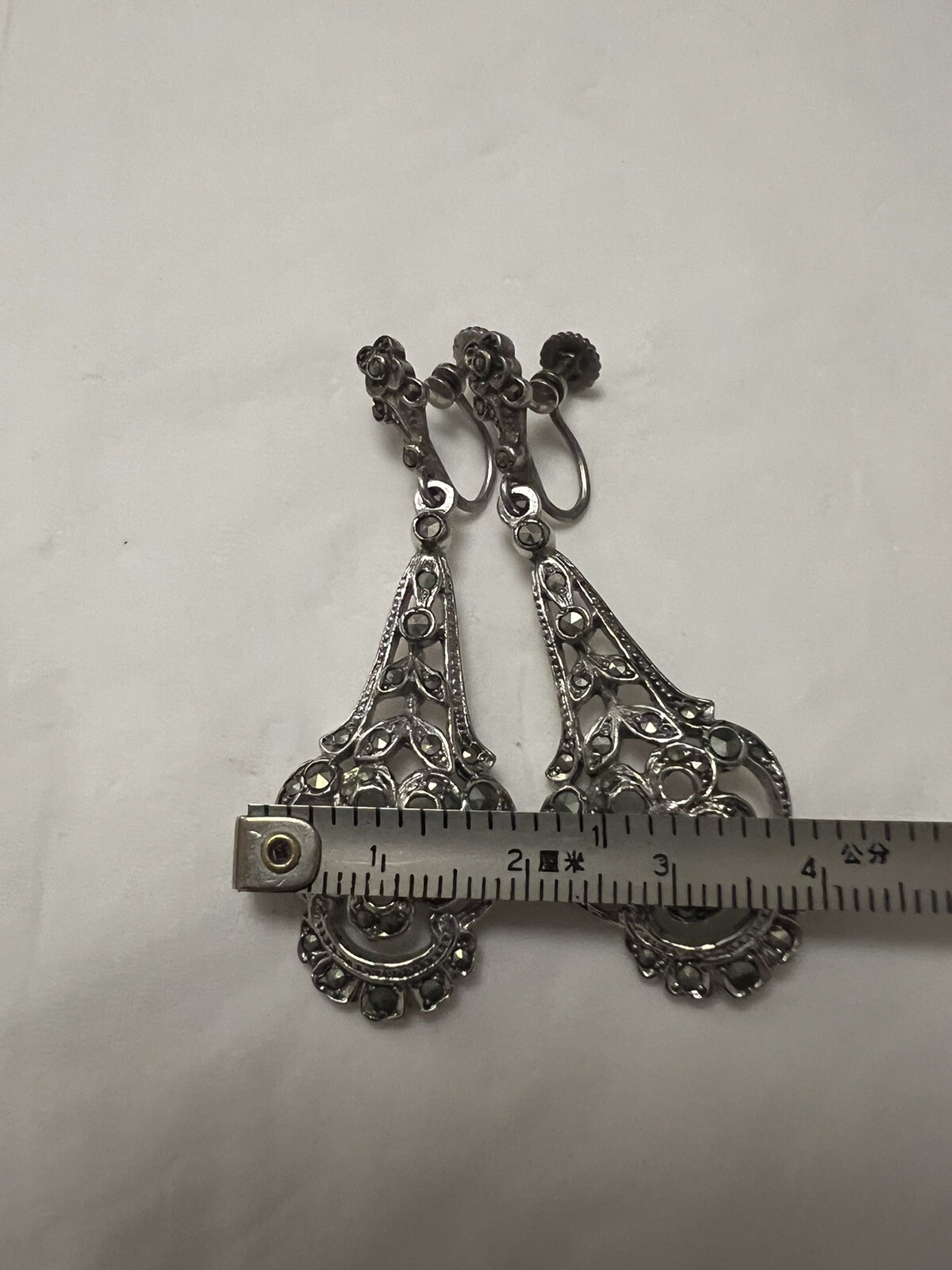 Stunning Antique/Vintage Solid Silver Marcasite L… - image 13