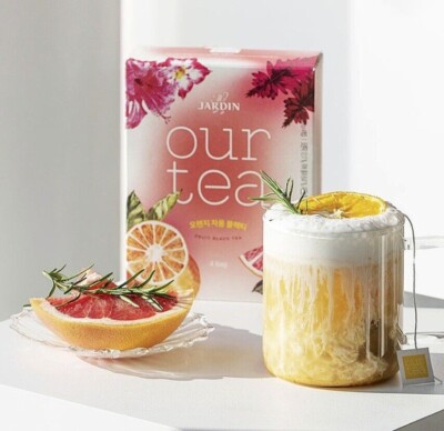 JARDIN OUR TEA Orange Grapefruit Schwarztee 20 Stück Einzelverpackung Teebeutel