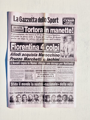 GAZZETTA DEL SPORT 15 De Agosto De 1987 Ferrari Saronni Butragueno Milan Cesena EUR 20,00   ES