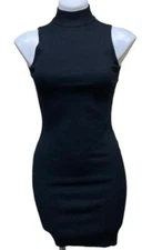 Ambiance Apparel BLACK Women's Juniors' Sleeveless Bodycon Mini Dress, S