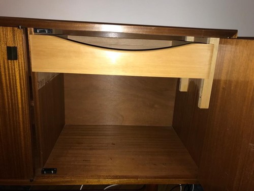 ENFILADE SCANDINAVE/DANOISE VINTAGE ÉPOQUE 1960 PLACAGE ACAJOU-BUFFET BAS - Photo 4/5