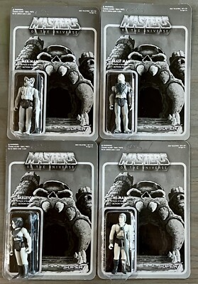 SUPER7 MOTU   2015 NYCC EXCLUSIVE SET   HE-MAN   SKELETOR   GRAYSCALE   UNOPENED