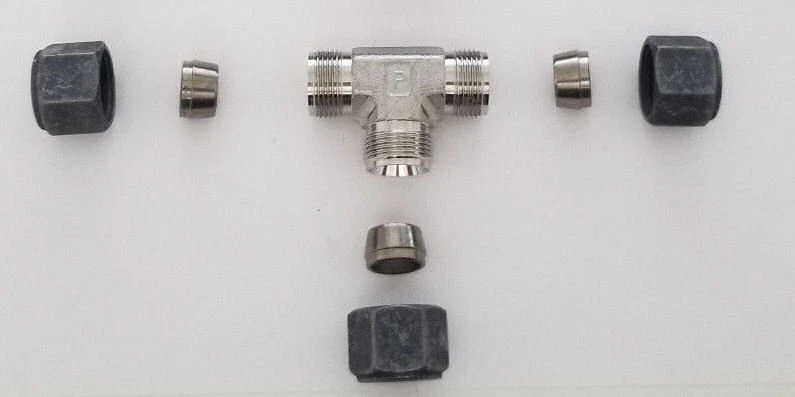 1/2" Tube  316ss Union TEE Fitting Parker CPI 8-8-8 JBZ-SS - Image 2 of 2