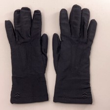 Isotoner Black Winter Dress Gloves With Beige Knit Lining