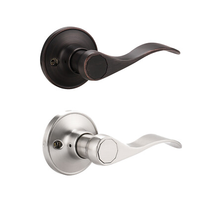 Brushed Nickel Entry Locks ORB Privacy Passage Door Lever Handles Dummy Knobs