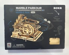 ROKR Marble Parkour - Marble Run (3D Wooden Puzzle) LG501 Open Box NEW