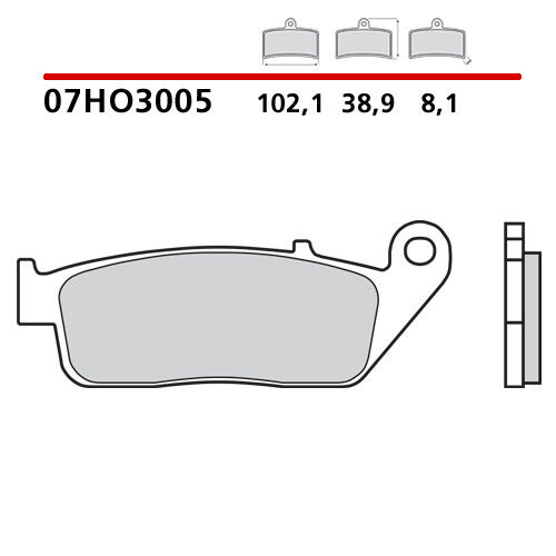 Paire Plaquettes de Frein Avant BREMBO Triumph Street Scrambler 900 17 - Photo 1/9