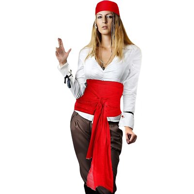 Pirate Costume Pirate Scarf Bandana Set For Women Costume