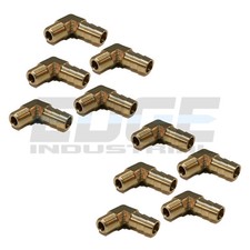  10 Pieces 3/8 HOSE BARB ELBOW X 1/8 MALE NPT Brass Pipe Fitting Gas Fuel Water