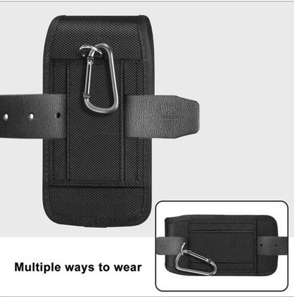 Outdoor Waterproof Tactical Mobile Phone Belt Pouch Holster Cover Flip Case Bag - Image 2 of 4