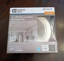 Commercial Electric 4 in. LED Soft White Recessed Trim Brand New Fast Shipping💡