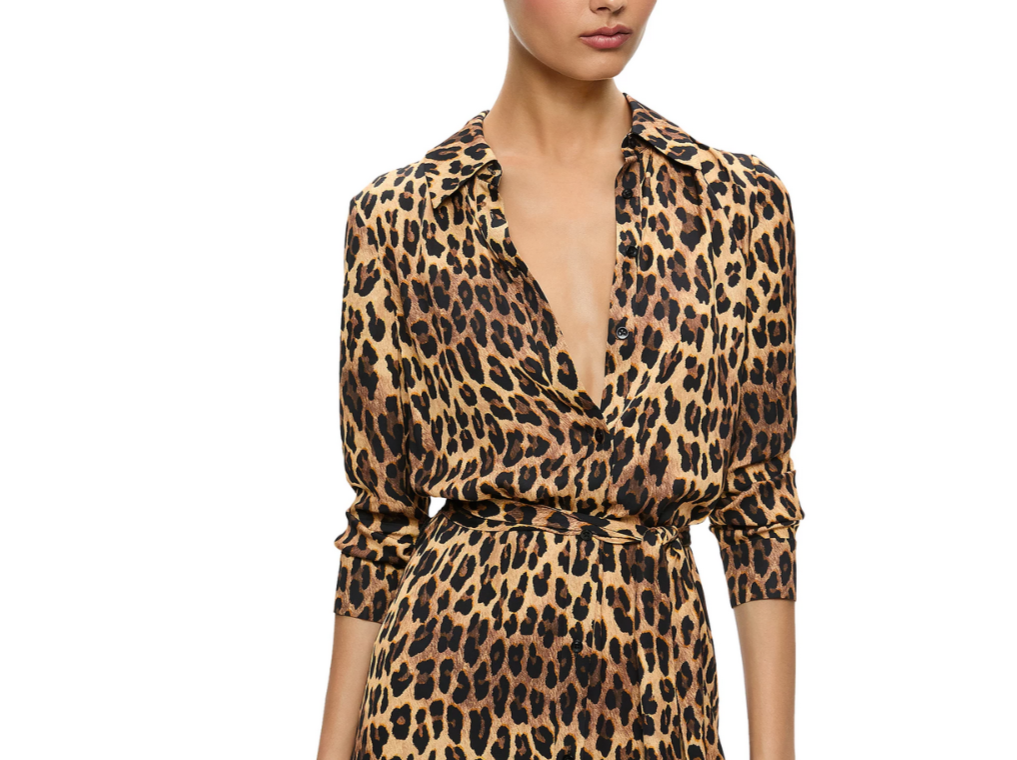 Alice + Olivia Chassidy Maxi Shirt Dress MSRP $550 Size S # 3B