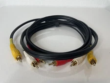3 Component Analog Cables • 6 Feet • RCA Male to RCA Male • Gold tipped