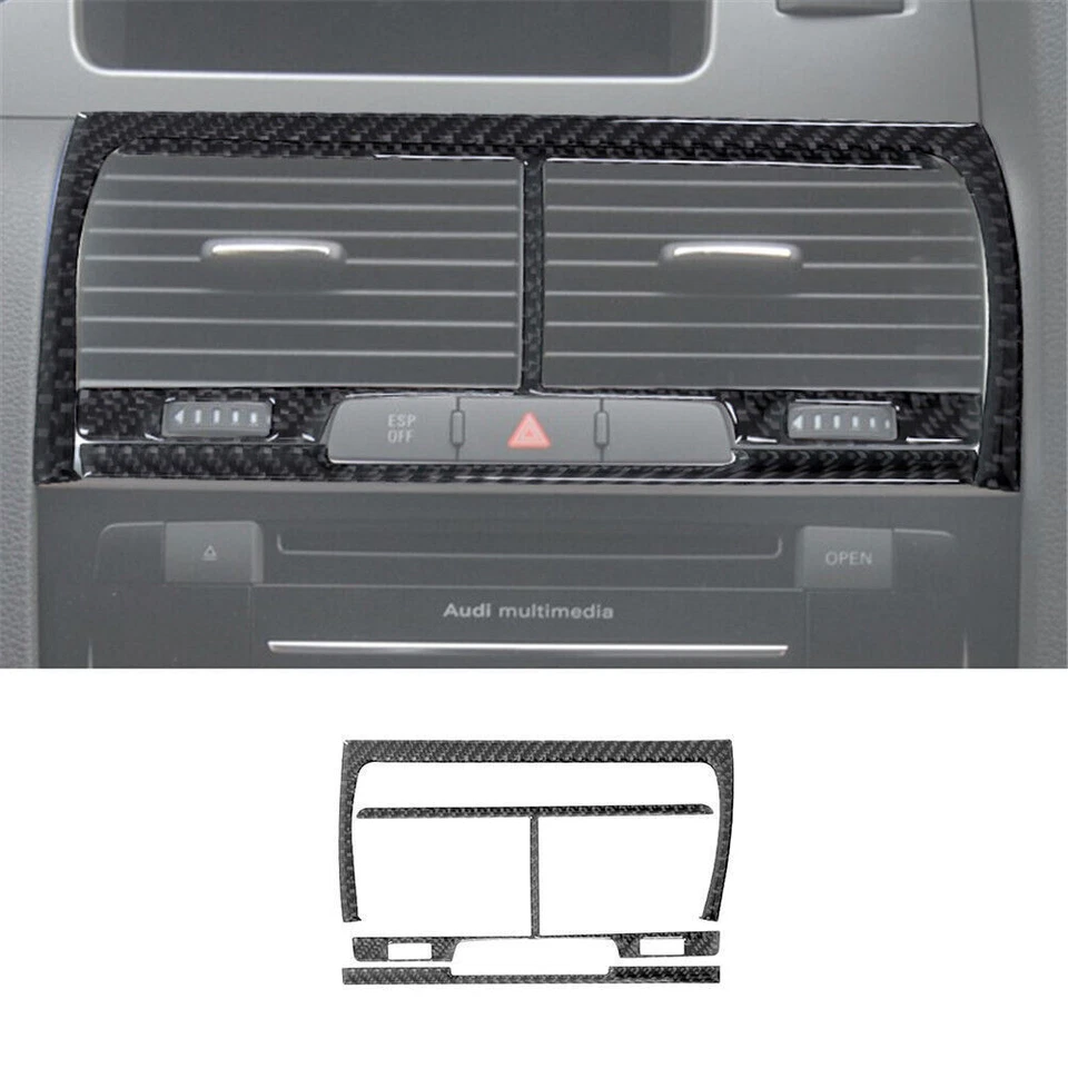 Juego completo de tapicería de cuadro interior de fibra de carbono para Audi Q7 2007-2015 72 piezas Foto 4 de 4