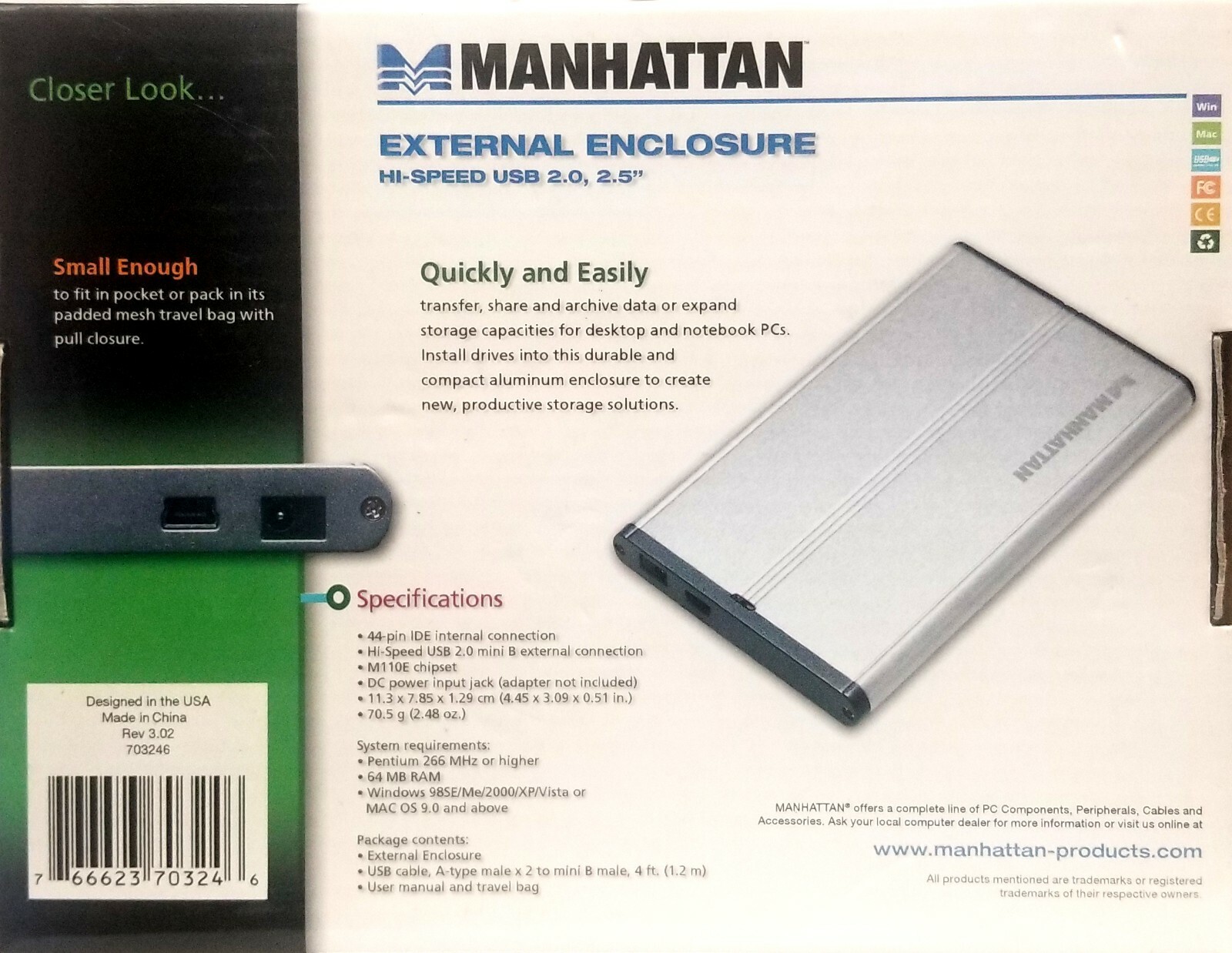 Manhattan External Hard Drive Enclosure eBay