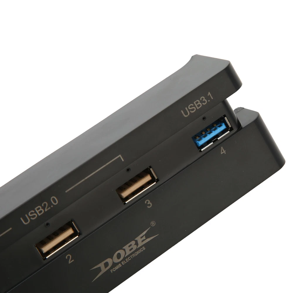 4-Port USB 3.1 Hub High-Speed Charger for PS4 Slim & Gaming