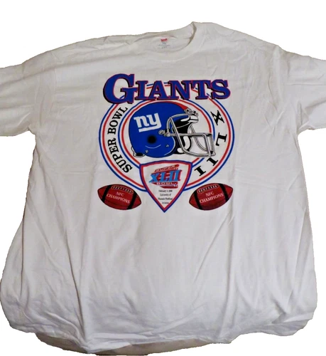 NWOT NY Giants Super Bowl XLII 2008 Champions T Shirt Men's Large Short Sleeve
