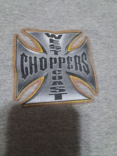 Vtg West Coast Choppers Double Sided Long Beach Jesse Who Sleeveless Shirt Sz XL - Picture 2 of 12