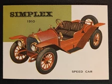 1954 Topps World On Wheels Simplex Speed Car 1910 #29