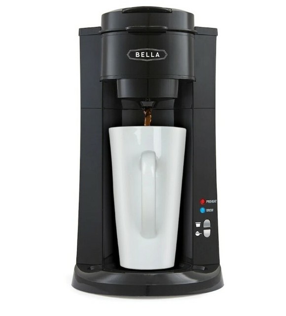 Bella Dual Brew SingleServe Coffee Maker Color Black kcup