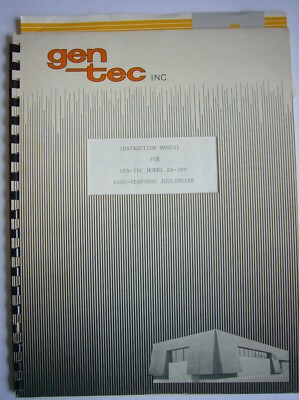 Bedienungsanleitung Gentec- Joulemeter ED-200