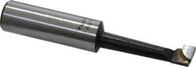 Carbide Tipped Boring Bar: 5/16'' Min Bore Dia 1-1/2'' Max Bore Depth, 1/2'' Shank