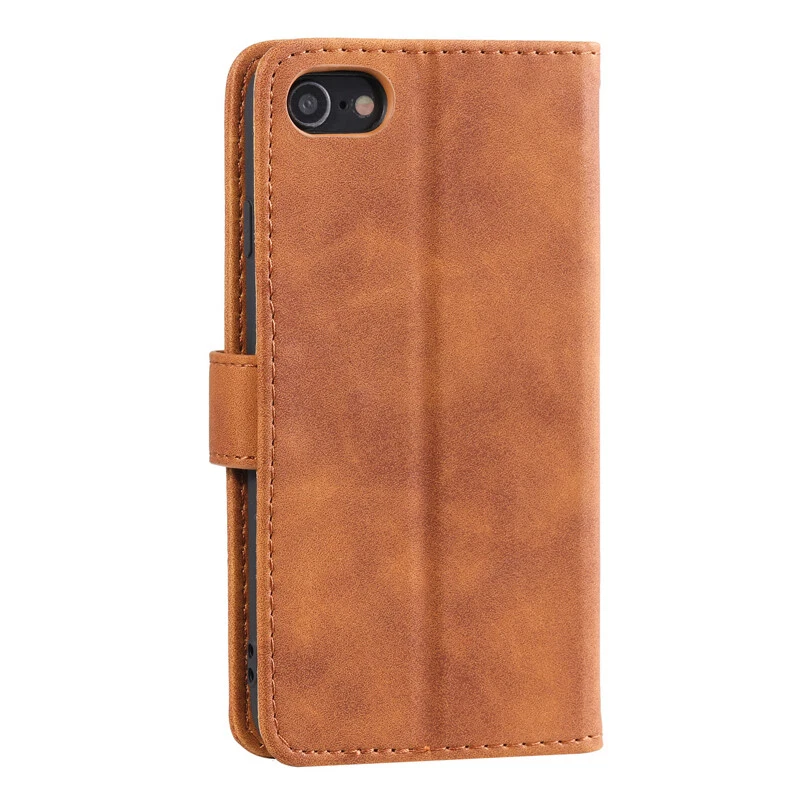 For iPhone 15 14 13 12 11 Pro XR SE 7 8 Slim Leather Wallet Case Card Flip Cover - Image 4 of 4