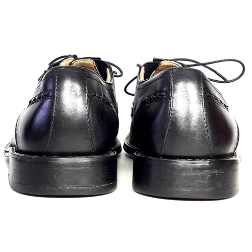 Brass Boot Walking Gloves Mens Black Leather Oxford Shoes Size 8M - Picture 5 of 10