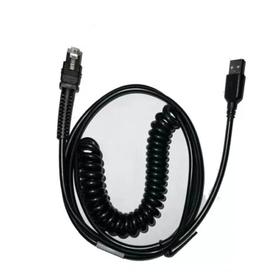 9.8FT 3M coiled USB Cable Compatible Zebra LI3608 LI3678