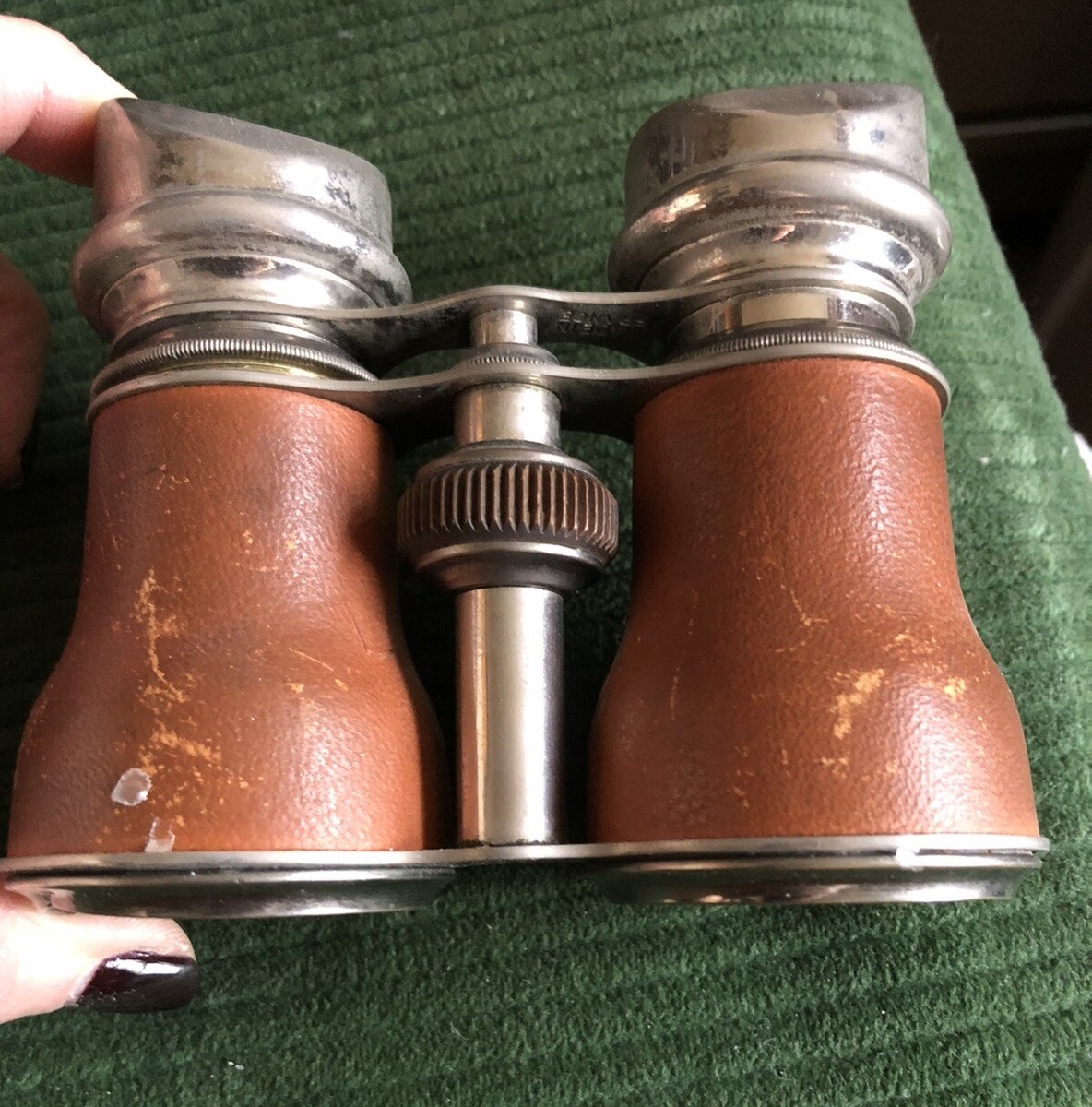『LE JOCKEY CLUB PARIS』 : アンティーク双眼鏡 Le Jockey Club Paris 1930 French Opera Glasses Binoculars Leather